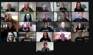 doug_gleddie's tweet photo. 21 new #hpeMEd degree holders (once marks are approved!) after an almost 4 hour class/ celebration last night. Wonderful presentations - laughter, learning, a few tears and a lot of love for this online cohort! @theHSLab @Ms_HMorrison @Lauren_Sulz @UAlbertaEd https://t.co/Z1bfKAJwCk