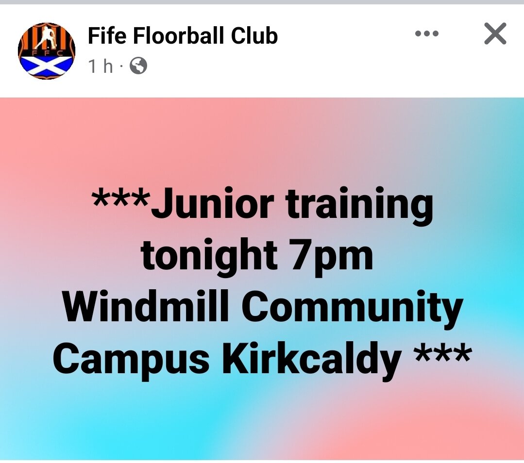 Fife Floorball Club tweet media