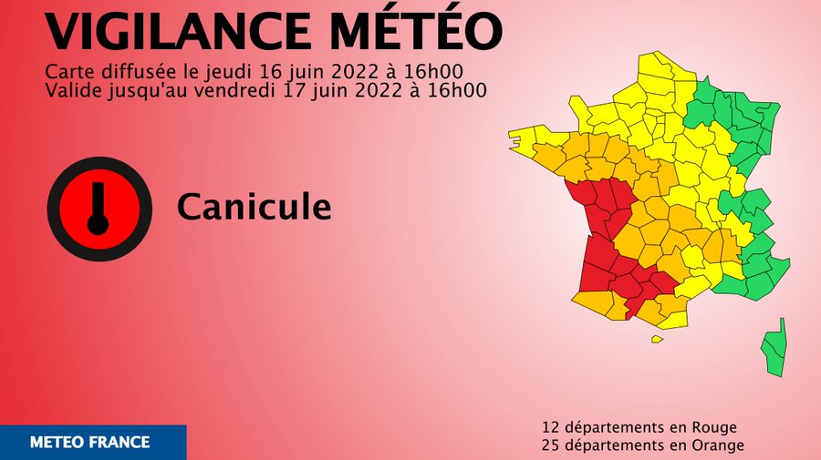 La canicule s'intensifie en France | La Presse