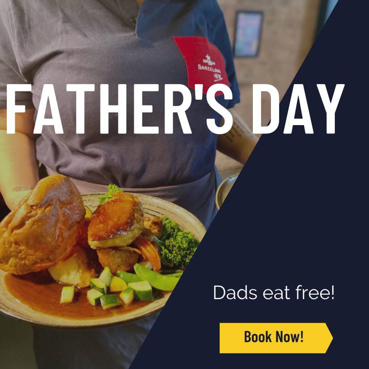 With our specially selected menu, dads eat FREE (1 dad per booking and minimum of 3 paying adults per booking for this to apply).
We will be taking bookings for this occasion, please make your reservation by visiting our website, calling us or sending us a DM