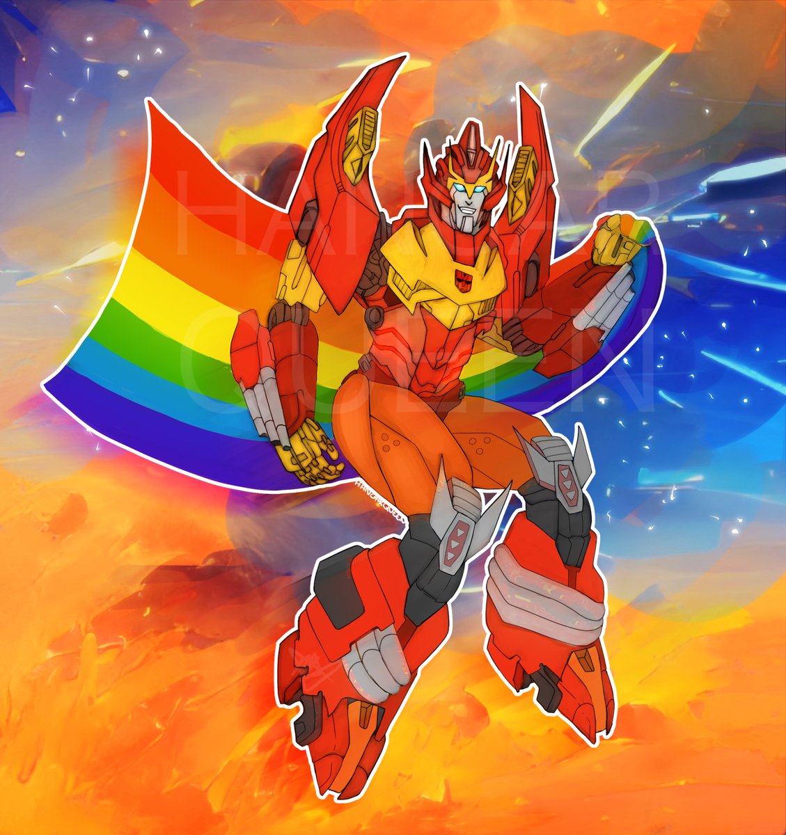 hangarqu33n's tweet photo. ✨☄️Let the Sparks Fly ✨🏳️🌈
#transformers #maccadams #maccadam #transformerspride #Pride2022 https://t.co/YEXrUQymsi