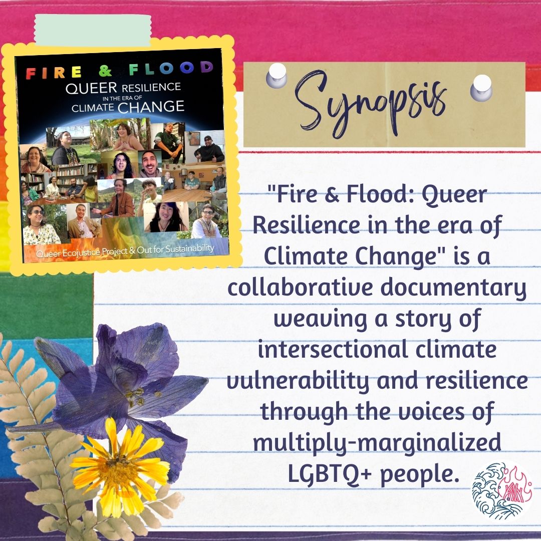FireFloodFilm's tweet photo. Fire &amp; Flood is a collaborative documentary weaving a story of intersectional climate vulnerability and resilience through the voices of multiply-marginalized LGBTQ+ people. 

Read more: https://t.co/MeWBXmMcxf https://t.co/pBTRZM9QZm