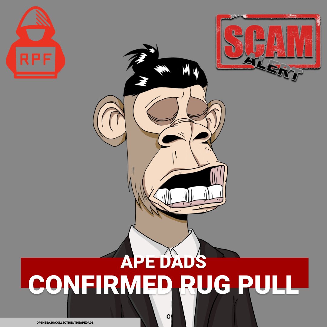 rugpullfinder's tweet photo. . @ApeDadsNFT 

One of the most silent founding teams we've come across. Aside from setting up a DAO with ~5% of the funds, nothing has been delivered. So where did all the money go? 🧵 https://t.co/JsUvM8ftDR