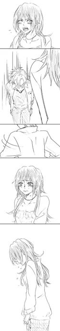 ※義勇女体化注意
#さねぎゆ 
これはにょたぎゆが不死川君に振られる話なんですけどそんなのまともに描いたらさねぎゆの民に命狙われる可能性があるので描きたいとこだけ落書き(小声)。まぁハピエン。 