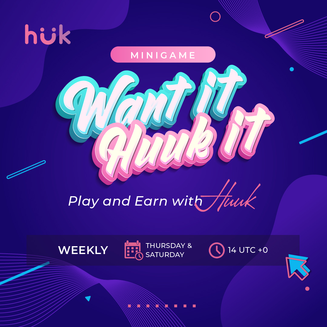 HuukWeb3Social's tweet photo. 💥 [MINI GAME] GET THE CORRECT ANSWER AND WIN INSTANT GIFTS WITH "WANT IT, HUUK IT" ⚡️

See details at: https://t.co/STzKuIG3b9 https://t.co/LQxAAWUUNQ