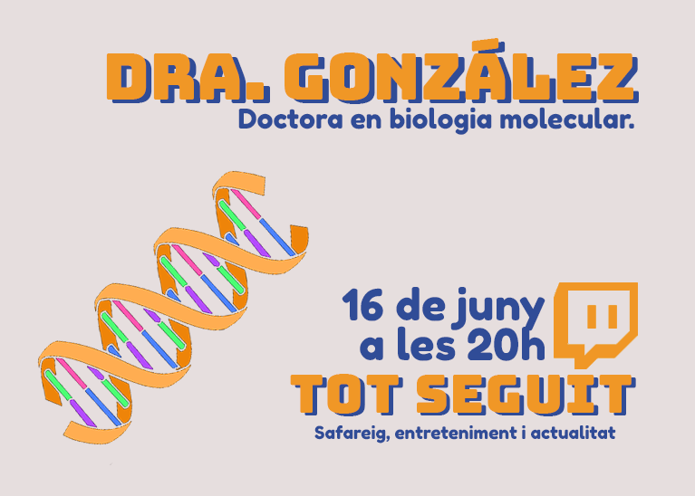 TotSeguit's tweet photo. Aquesta setmana tenim visita amb la Dra. González, biòloga molecular - havia de fer l'acudit, disculpes. 
Parlarem sobre investigació mèdica i la incorporació de noves tecnologies al món de la farmacologia. 
https://t.co/wwXl3jgP84 https://t.co/nW7f6S3E6x