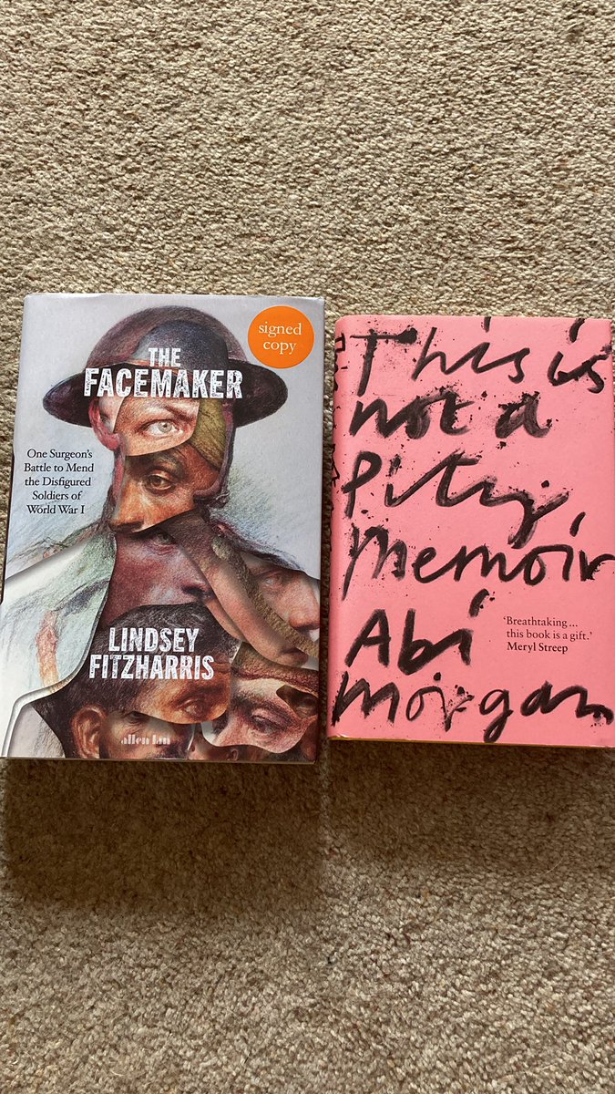 Just treated myself to two new books! #TheFacemaker by @DrLindseyFitz and #ThisIsNotAPityMemoir by #AbiMorgan