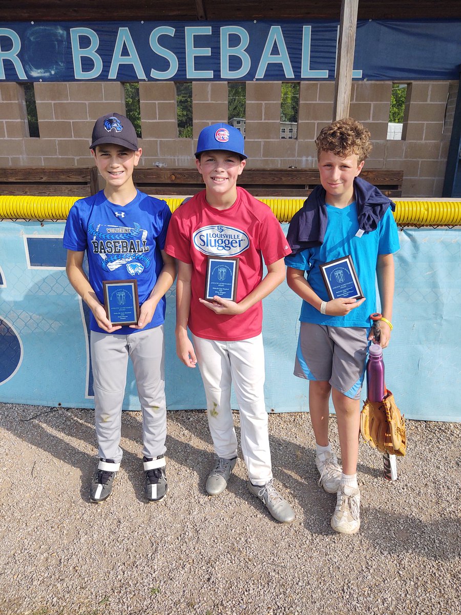 BaseballLancers's tweet photo. Congrats to our awards winners for Camp #1! 

Gold Glove- Evan Pugeda
Silver Slugger- Connor Gray
Most Improved Player- Nicholas Nichols

@BTHSEastLancers https://t.co/wys94PcEd8