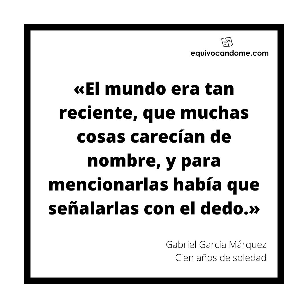 equivocandome's tweet photo. «El mundo era tan reciente, que muchas cosas carecían de nombre, y para mencionarlas había que señalarlas con el dedo.» Gabriel García Márquez

¡Encuentra más citas como esta en https://t.co/TyMnAoUWAE!

#citasliterarias #citascelebres #literatura #garciamarquez #equivocandome https://t.co/l2VSdMi4kp