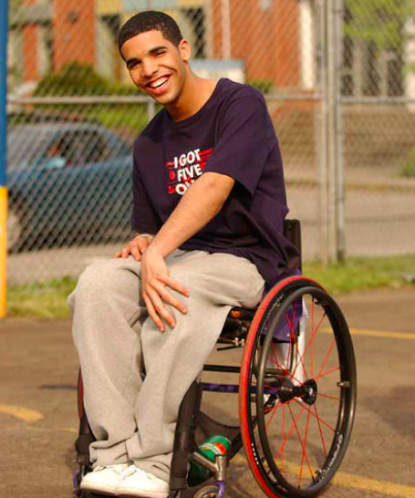 Drake in a wheelchair (2005)