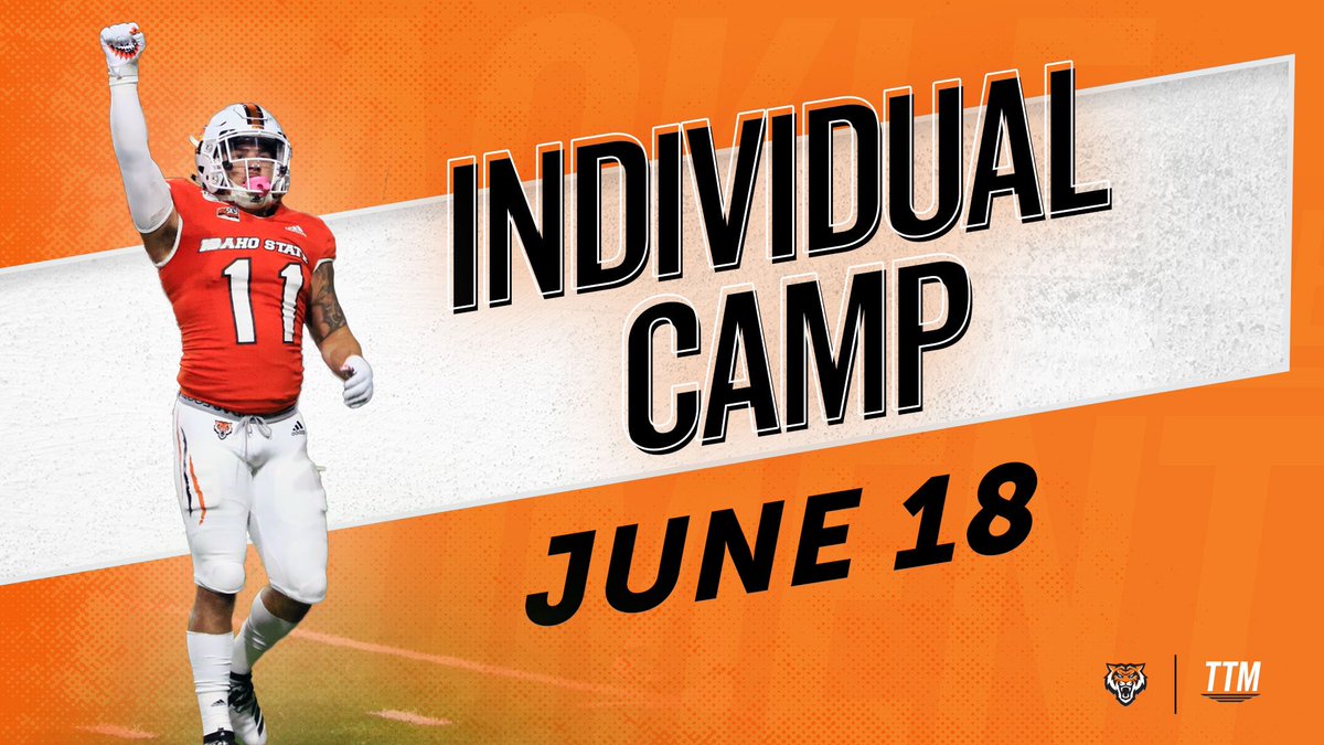 🔥🔥 𝗧𝗔𝗖𝗞𝗟𝗘 𝗧𝗛𝗘 𝗠𝗢𝗠𝗘𝗡𝗧🔥🔥

@IdahoStateFB Individual Camp! 

🗓June 18th! 

📲Register: tacklethemoment.com/event-details/…

Come Learn, Grind, And Compete With The Best In The 2️⃣0️⃣8️⃣

#TTM #RoarTogether