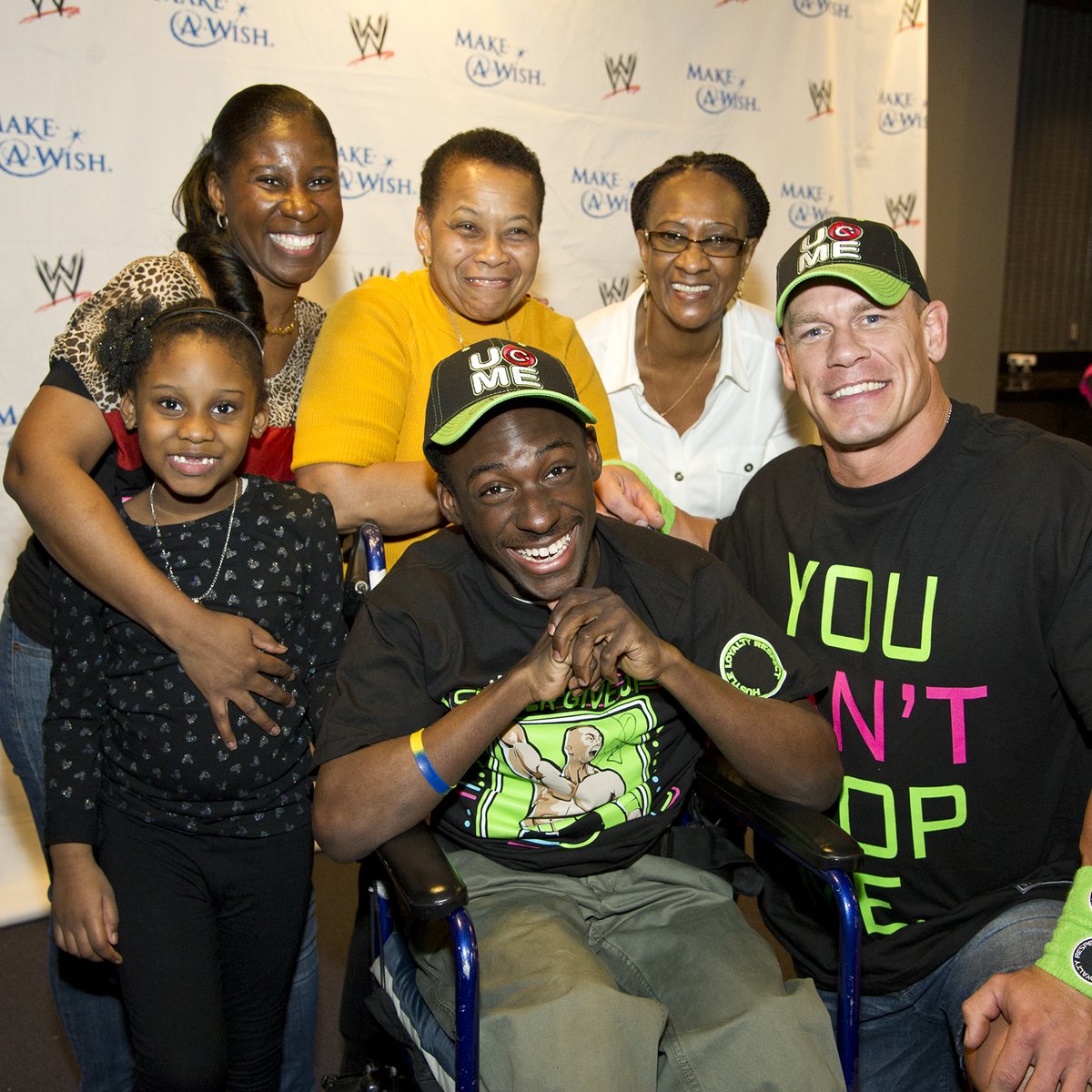 WWE's tweet photo. .@JohnCena has granted more wishes via @MakeAWish than any other celebrity in history. 

#CenaMonth https://t.co/L7IoMe398z