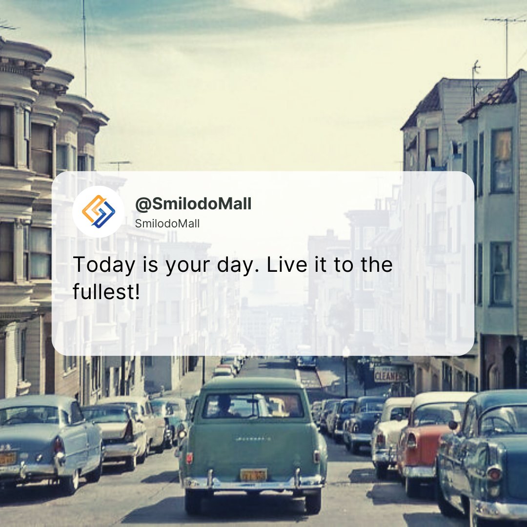 SmilodoMall's tweet photo. Today is your day. Live it to the fullest!

We are working on our new #website and #whitepapers.

Soon we will present to you the next blue-chip #NFT project. 💯 https://t.co/wsuhvy0Fx8