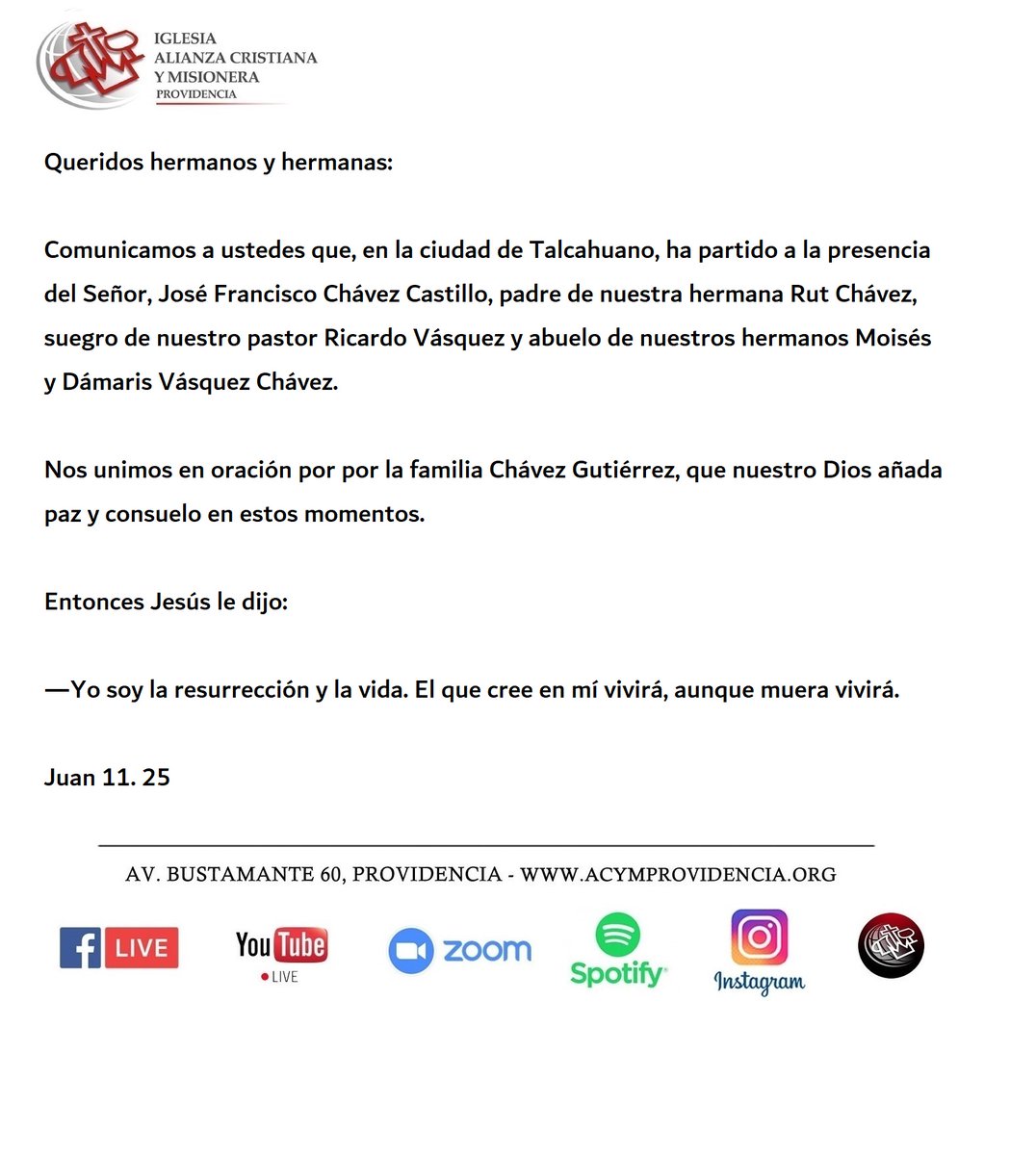 acymprovidencia's tweet photo. AVISO IMPORTANTE. https://t.co/KMZftP2GAs