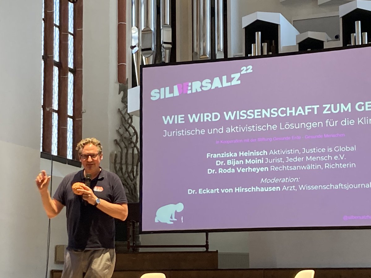 Klimakrise und Gesundheit: Beim Festival #Silbersalz in #halle erklärt Eckart von #Hirschhausen die Zusammenhänge.