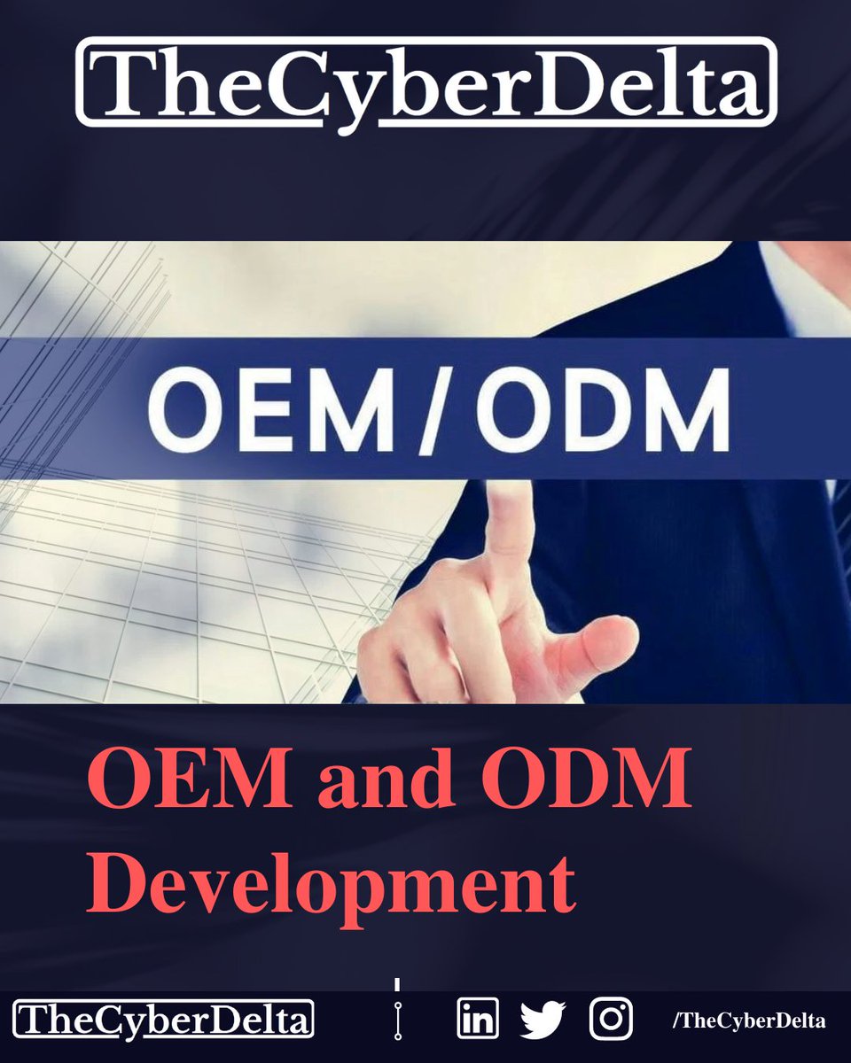 TheCyberDelta's tweet photo. OEM and ODM are acronyms seen quite frequently in the manufacturing world. OEM stands for Original Equipment Manufacturer and ODM stands for Original Design Manufacturer. 

#oem #OEMdevelopment #oemparts #oemarketing #OEMaudioplus #oemwheels #oemcase #oemahdaun #oemahdaunpwt https://t.co/M4lVjl24XS