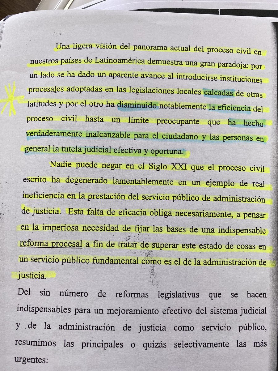Esto lo escribió tu padre, mi maestro, en el 2007.  Nos Inspira en la voluntad de cambio del modelo de gestión de los procesos civiles.