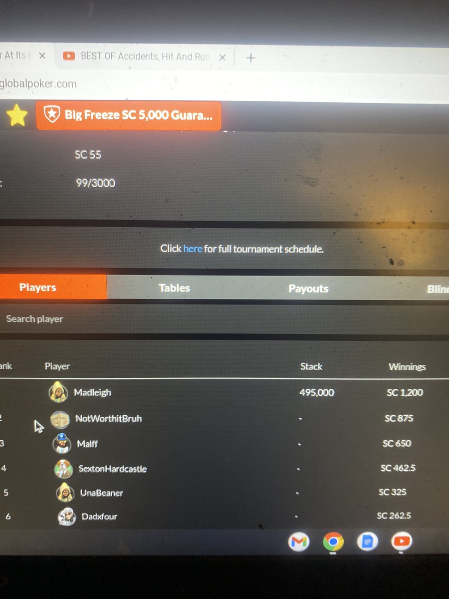 NotWorthitBro's tweet photo. Got into the big freeze via 10.70$ hyper even tho I regged the satty cuz I busted the deep freeze wit some bs after eating melatonin gummies to try n knock me out I had to fight to keep my eyes awake final table took forever haha https://t.co/32w2sEHLdx