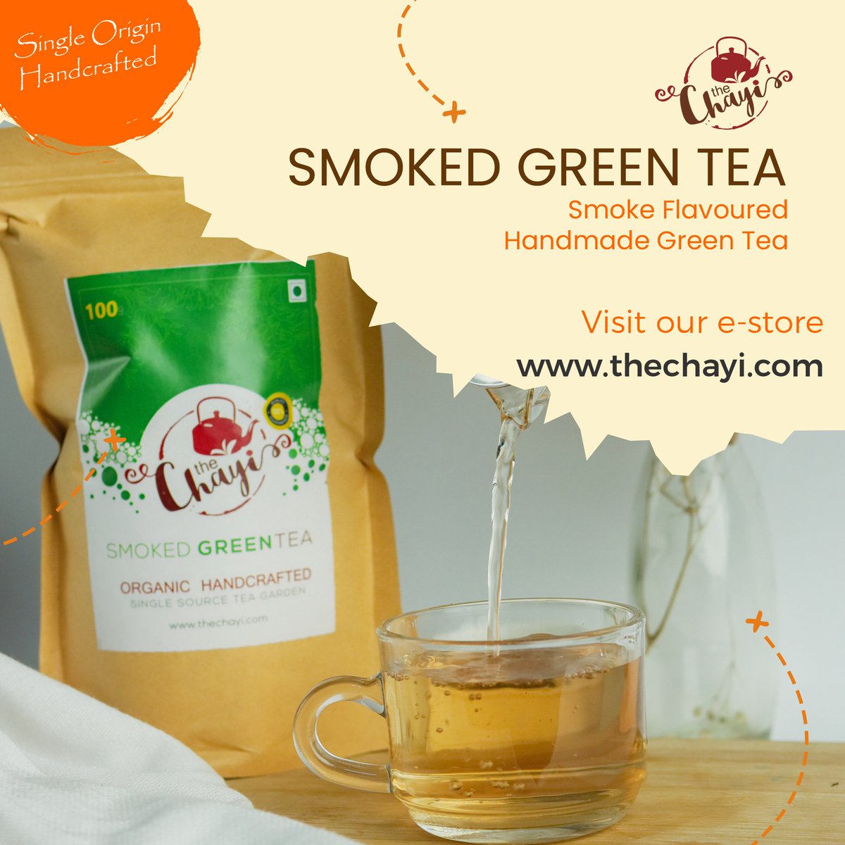 the_chayi's tweet photo. Perfect leaves, perfect taste! 

Now taste the finest quality handcrafted whole leaf green tea from The Chayi!

Visit our website now and get the exciting discounts on purchasing the products

✅ Organic Tea
✅ Directly from the tea garden of Assam
✅ Whole Leaf
✅ Smoked Flavour https://t.co/9L8IxMaPtZ