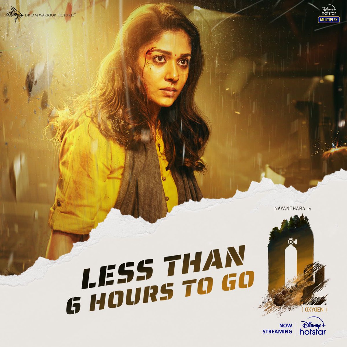 rameshlaus's tweet photo. LESS THAN 6 HOURS TO GO.. 
#O2FromTomorrow #O2onHotstar @disneyplusHSTam 

#Nayanthara @DreamWarriorpic @prabhu_sr #O2 #O2TheFilm @GsViknesh #Ritvick @that_Cameraman @Composer_Vishal

@teamaimpr https://t.co/1VkzkkJN5O