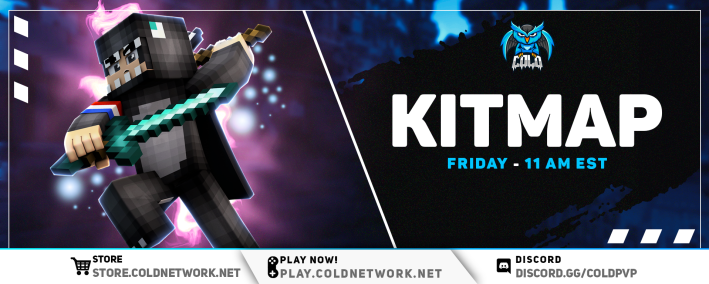 KITMAP SOTW is TODAY at 2:00 PM EST! (3 Hours)⏰

🗡️15 mans, 0 allies
📘 Protection 1, Sharpness 1

Map Information
📋 coldnetwork.net/threads/kitmap…

☀️10x LGBTQ+ Keys
🌴10x Cold Keys
🍹10x Kenzo Keys

RT + Follow + Tag 3 Friends to Enter!
IP - coldnetwork.net
