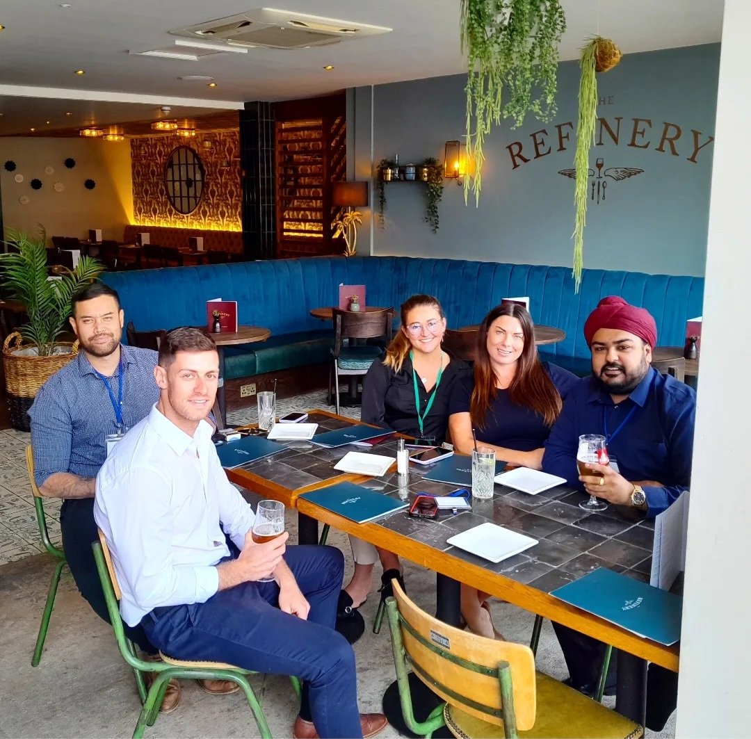 Here at Approach we ensure we celebrate each others success 👏 

Our monthly lunch club this afternoon saw members of the team who exceeded their targets in May, take an extended lunch break to visit <a href="/refinery_WB/">The Refinery</a> for food &amp; drinks.