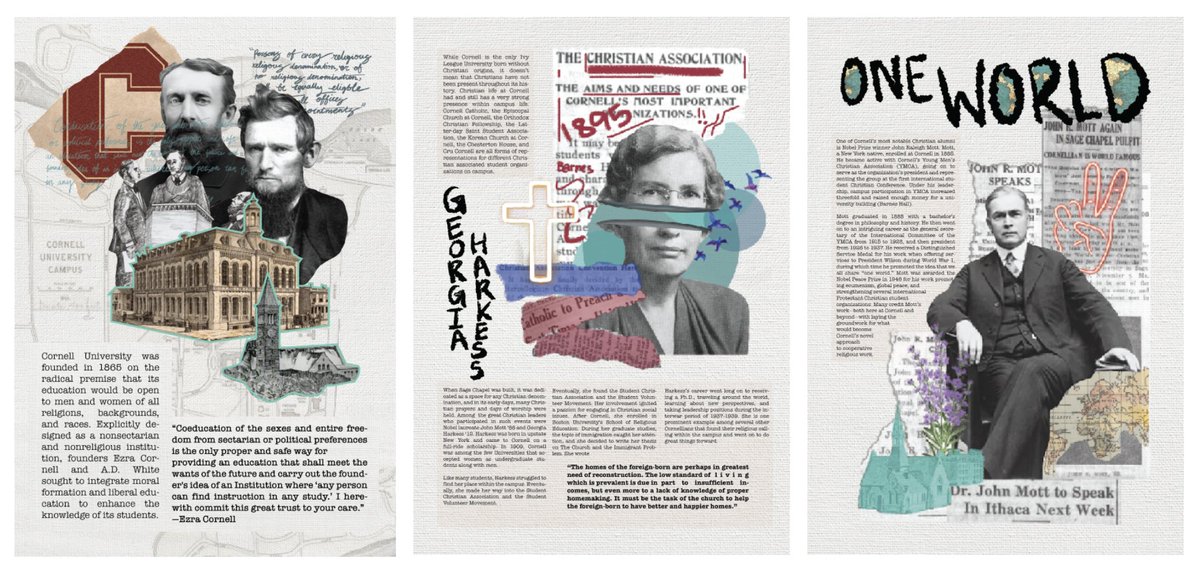 all0verthemaps's tweet photo. A graphic design project for the 
@CornellOSMM office. Learning about Cornell's history and also my personal style when it comes to digital art and collages was quite the experience! https://t.co/04lJeXS2lx