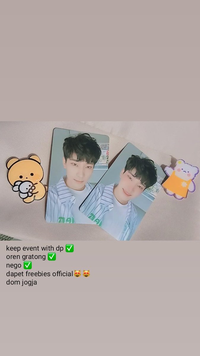 ljnngirlfriend's tweet photo. haloo carat, ada yg lagi cari pc ini ga? klo ada dm aku yaa^^
murah aja kok, masih dapet freebies official juga
keep event with DP ya https://t.co/oWdq0Zg0R1