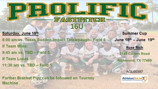 Summer Cup schedule @ProlificFPSoftb