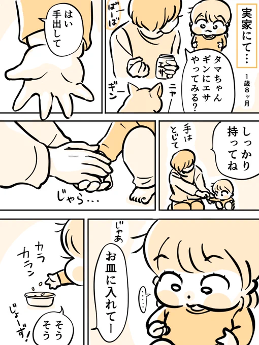 タマさんと猫のエサやり。

#育児漫画 #育児絵日記
#漫画が読めるハッシュタグ 