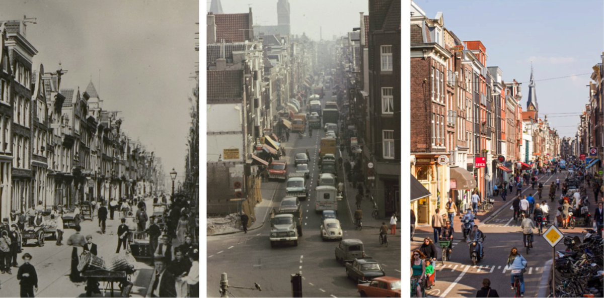 teamossenbrink's tweet photo. @cityofkamloops 
Protect the vulnerable infrastructure users, help the environment, move to the now. Amsterdam then and now: https://t.co/9rRpedJx4i