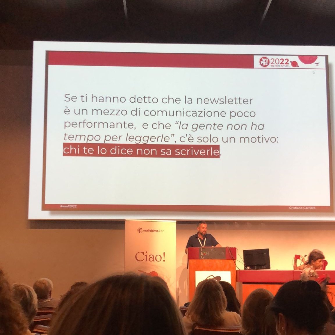 social_fun's tweet photo. Suggerimenti per convincere alcuni clienti durante uno dei prossimi meeting! Grazie @ilcarriero #wmf22 @ilfestival https://t.co/B5IuOrPXYp