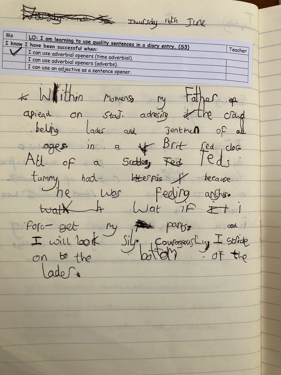 hawthornpri's tweet photo. LKS2 have been writing some fantastic diary entries this week based on βA Victorian Circusβ by E L Norry. It is so lovely to see their awareness of the reader really developing. Well done π₯° #sentencestacking @janeconsidine https://t.co/PPrz8DC97c