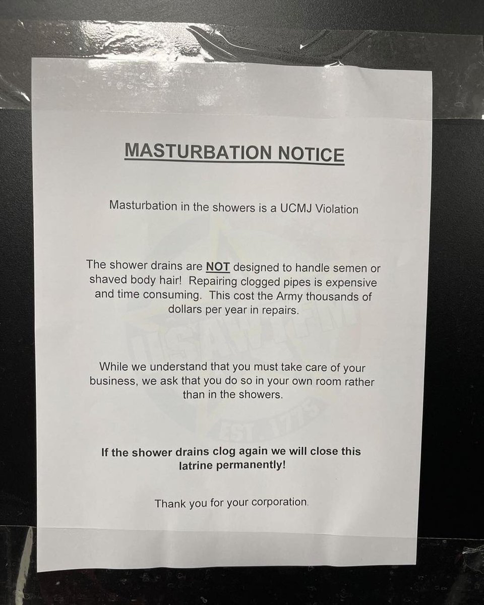 U.S Army WTF! Moments on X: Ok guys, they want us to stop masturbating.  t.co3vPrR21E6n  X