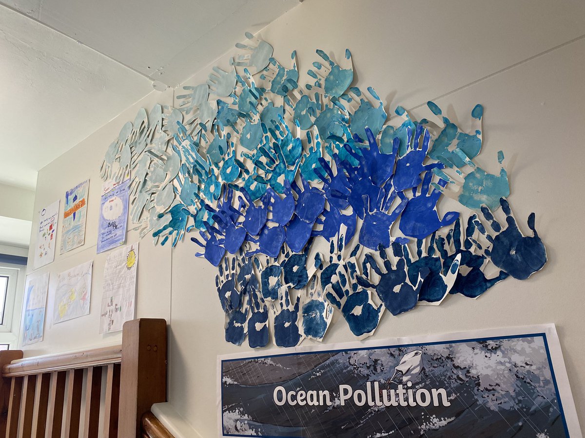 highstreetps's tweet photo. #ybont have made posters to raise awareness of ocean plastic pollution #ehicallyinformedcitizens https://t.co/k9tgY9lC2R