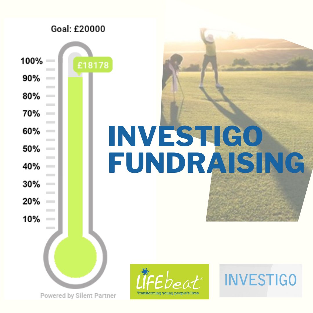 We're heading to £20,000! 
We're delighted to be @InvestigoLTD charity of the year and be collaborating on a series of fundraising events and career mentoring for our young people. Every £ raised before August 1 goes to supporting more young people to come to camps this summer.