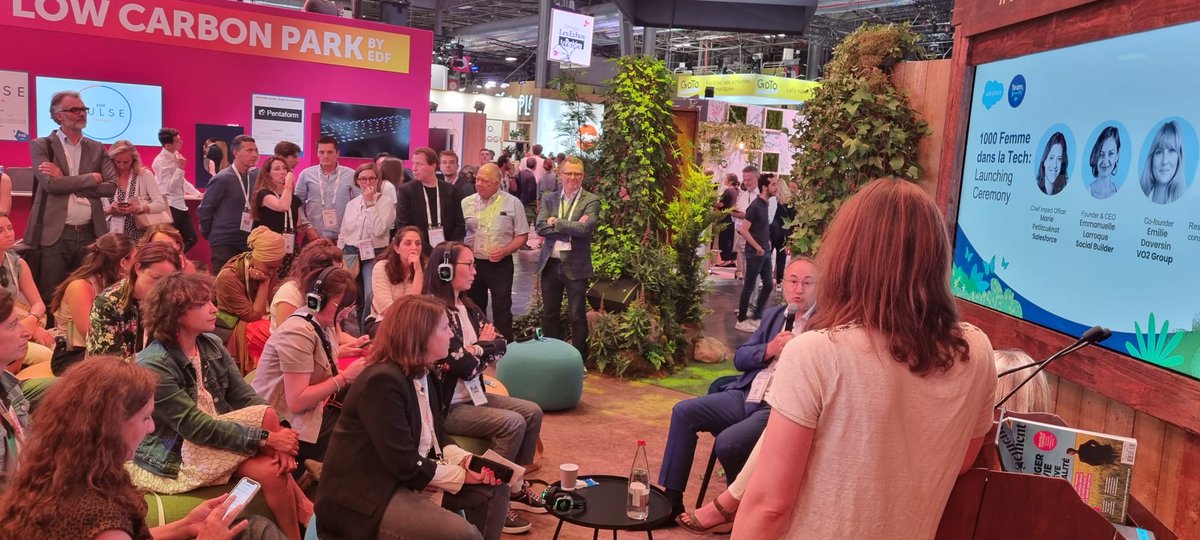 Nous sommes fièr(e)s, aujourd’hui de signer la charte #1000womeninTech à #vivatech2022 avec notre partenaire <a href="/salesforce/">Salesforce</a>. Un partenariat qui s’inscrit dans notre volonté forte de booster le recrutement des femmes dans la tech et de changer les choses rapidement.