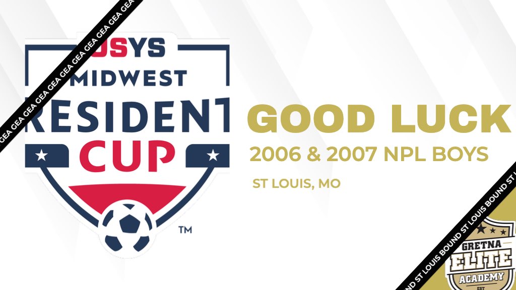 Good luck boys! 

Our 2006 &amp; 2007 NPL teams are in St Louis, MO for the Presidents Cup Midwest Regional 🤝

#GEANPL #BeElite