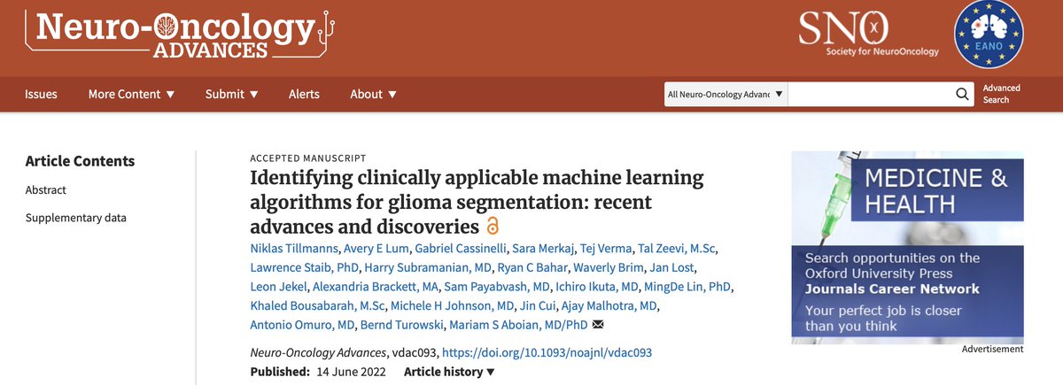 Mariam Aboian (@mariamaboian) on Twitter photo Identifying clinically applicable machine learning algorithms for glioma segmentation: recent advances and discoveries academic.oup.com/noa/advance-ar… <a href="/NTillmanns/">Niklas TIllmanns</a> <a href="/averyelliotlum/">Avery Lum</a> <a href="/GabrielCassine1/">Gabriel Cassinelli</a> <a href="/MerkajSara/">Sara Merkaj</a> <a href="/tejverma0723/">Tej Verma</a> <a href="/Ryan_Bahar/">Ryan Bahar, MD (he/him)</a> Identifying clinically applicable machine learning algorithms for glioma segmentation: recent advances and discoveries academic.oup.com/noa/advance-ar… <a href="/NTillmanns/">Niklas TIllmanns</a> <a href="/averyelliotlum/">Avery Lum</a> <a href="/GabrielCassine1/">Gabriel Cassinelli</a> <a href="/MerkajSara/">Sara Merkaj</a> <a href="/tejverma0723/">Tej Verma</a> <a href="/Ryan_Bahar/">Ryan Bahar, MD (he/him)</a>