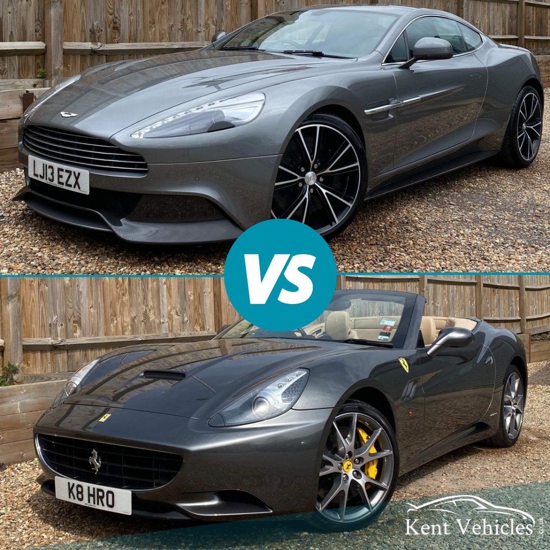 KentVehicles's tweet image. Which one would you choose? The Aston Martin Vanquish, or the Ferrari California? Let us know in the replies👇

Both of these stunning vehicles are available now from Kent Vehicles:

Aston Martin Vanquish - kentvehicles.co.uk/used/cars/asto…

Ferrari California - kentvehicles.co.uk/used/cars/ferr…