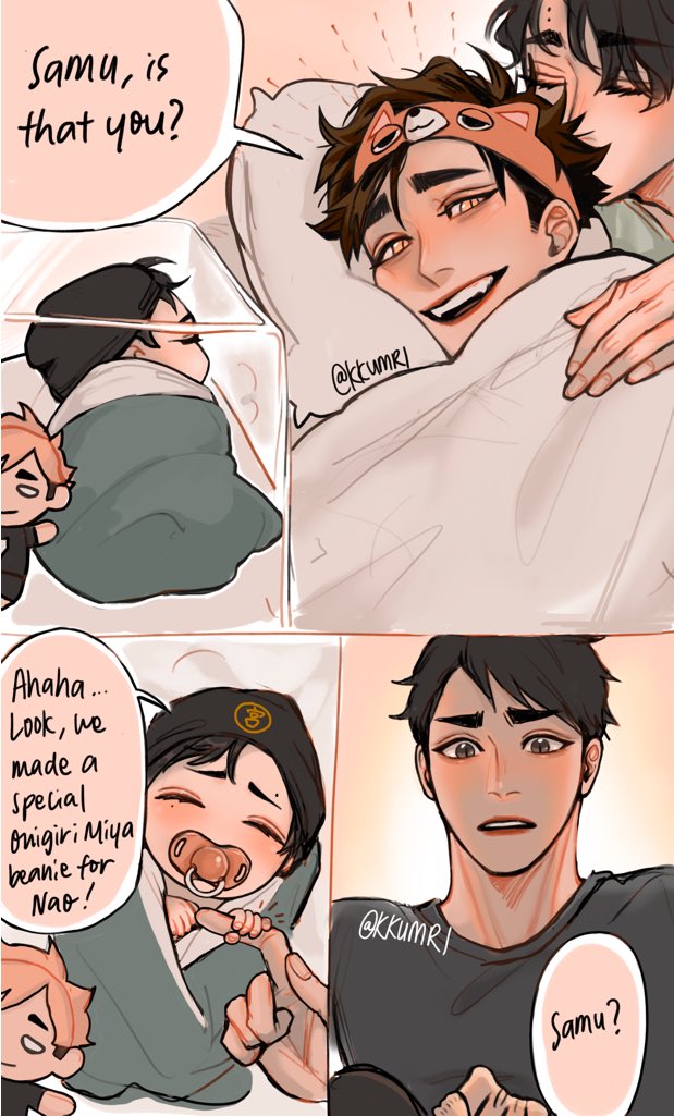 a twin brother, an uncle. 
🍼 #naoyukimiya `s birth: part 2!
#haikyuu #sakuatsu #osamumiya 