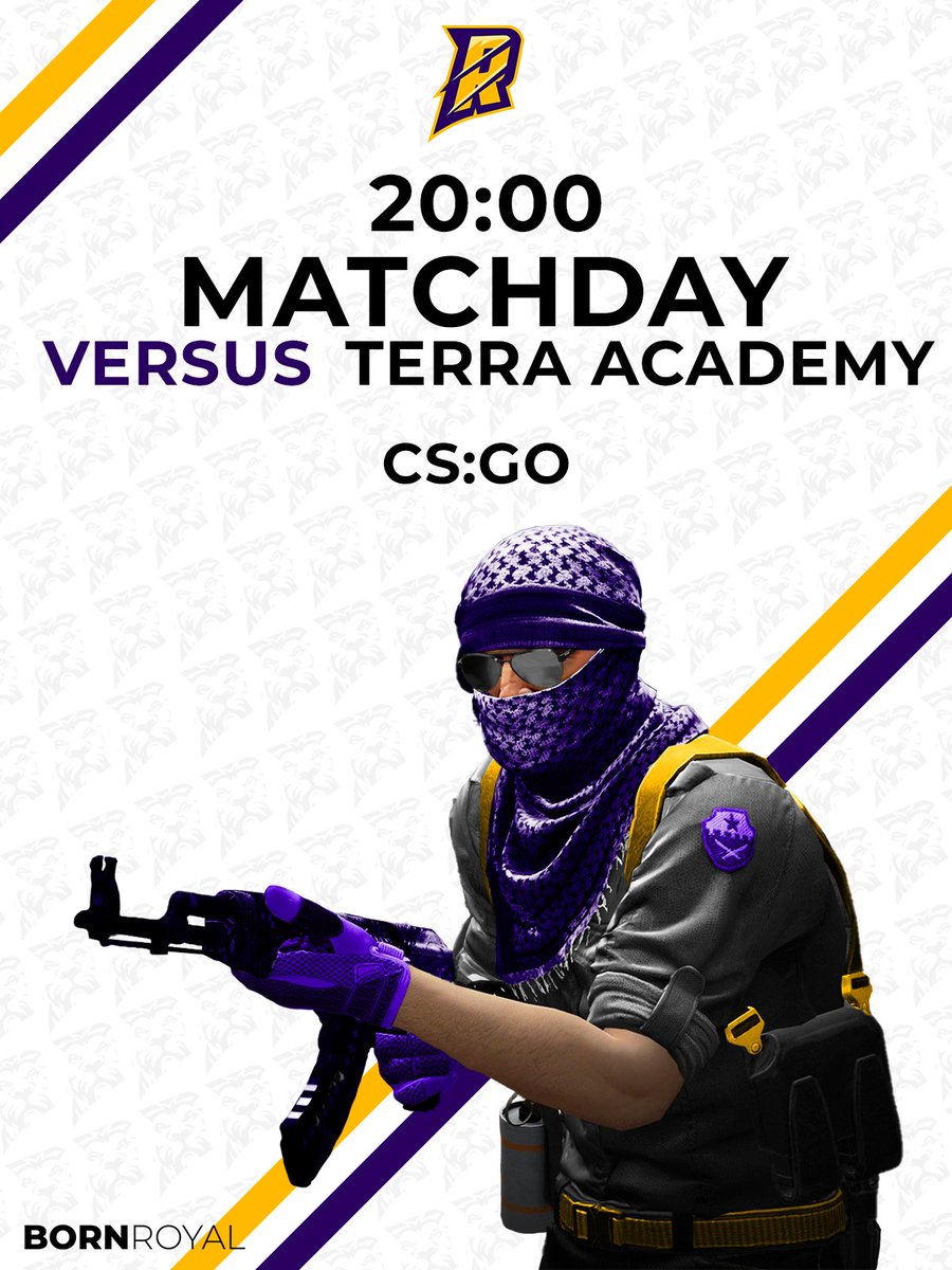 Royalty Esports (@za_royalty) on Twitter photo Our FE CS:GO team face off against @terra_esport_sa Academy in the <a href="/VSGamingWorld/">Telkom VS Gaming</a> Open Division.
Here are the details:
๐ฃ 20:00
๐ก No Stream
๐ Terra Academy
Best of luck to both teams, may the best side win.๐
#BornRoyal Our FE CS:GO team face off against @terra_esport_sa Academy in the <a href="/VSGamingWorld/">Telkom VS Gaming</a> Open Division.
Here are the details:
๐ฃ 20:00
๐ก No Stream
๐ Terra Academy
Best of luck to both teams, may the best side win.๐
#BornRoyal