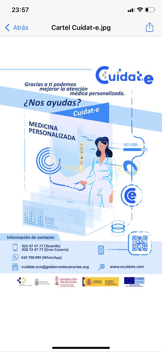 📣📣Proyecto #Cuidate

Participa usando una app que ayudará a mejorar la atención sanitaria de los pacientes. Atención personalizada y eficiente! <a href="/SanidadGobCan/">Sanidad Gobcan</a> @davdiaper <a href="/Dlofe/">Daniel López</a> <a href="/IdafeJ/">Idafe Jiménez</a> <a href="/mguitol/">Marta Guillén</a> <a href="/Rapinpla/">Raymond</a> <a href="/JJSUASA/">Juanjo Suárez</a> <a href="/cdomtru/">Conrado Dominguez</a> <a href="/elyhdez68/">Elizabeth Hernández</a> <a href="/Oskartf/">Oskartf</a> <a href="/ivanosky76/">jesús hdez</a> <a href="/EnfEnlaceTf/">Enf de Enlace Tf</a>