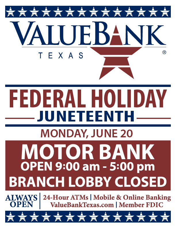 ValueBankTexas's tweet photo. https://t.co/aLnCIaPxSf