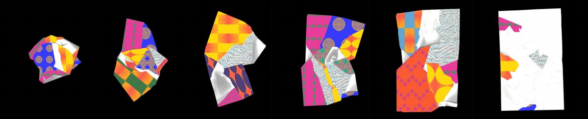 all0verthemaps's tweet photo. The process of re-establishing trust after it has been broken resembles the process of trying to straighten a crumpled piece of paper. This series was created by first crushing a piece of paper and then scanning it each time it was opened little by little. 
#NFTCommmunity https://t.co/vYS8Szgn38