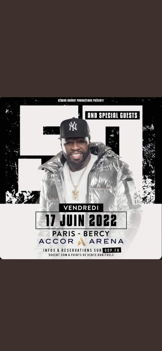 Gils71's tweet image. ⚠️ Deux places à vendre pour le concert de demain ⚠️
Prix des places à perte 🔥 
🙏🏼RT SVP🙏🏼
@Dealabs @pronoland_  @Accor_Arena  @50cent #concert #accorarena #50cent #50centtickets  #50CENT @Mokhtar_TPMPOFF @Cyrilhanouna