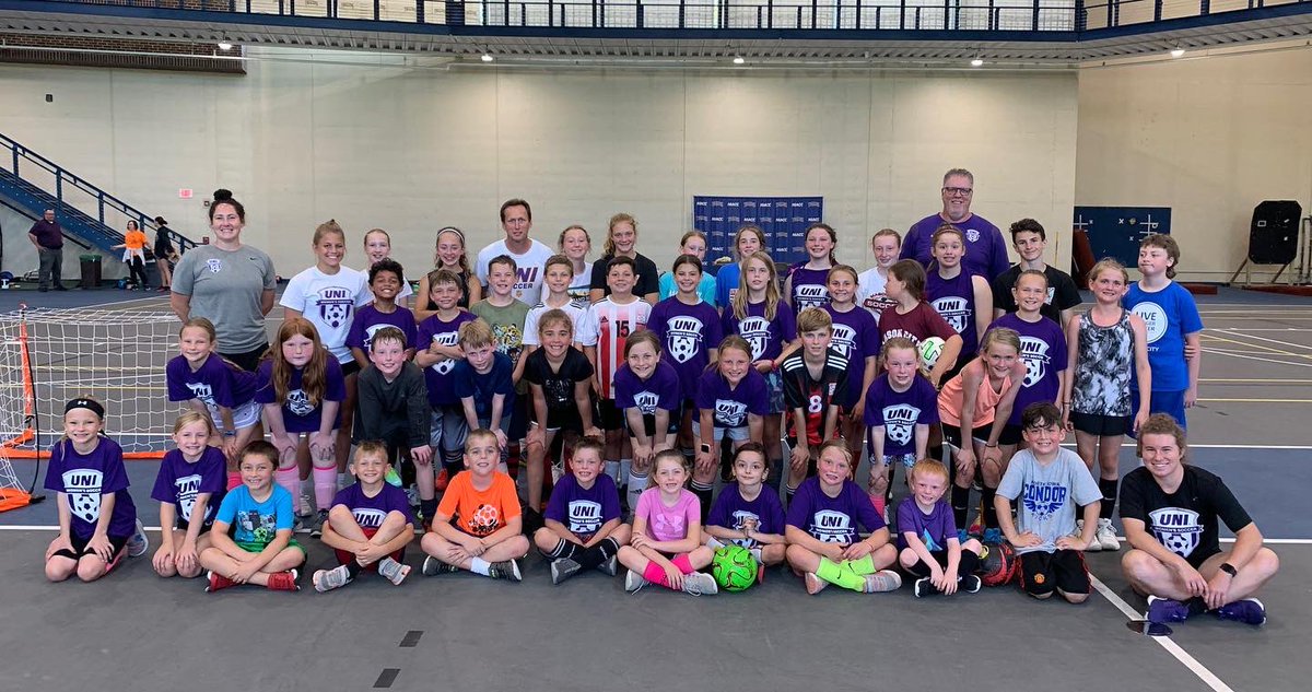 UNI_Soccer's tweet photo. We love getting out in the Iowa communities and hosting camps! 

Thank you to Iowa Falls and Mason City for letting us come and spend a day with you all. We had a blast! 

#EverLoyal https://t.co/jEkAsIJq4f
