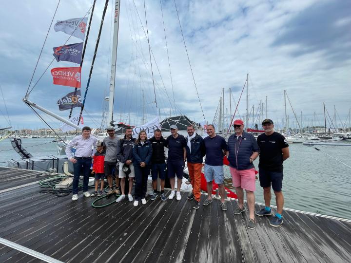 cvoilque's tweet photo. #VendéeArctique is the first solo race aboard Fortinet-Best Western IMOCA for @RomainAttanasio and his first competition of the season, after a major refit. Best of luck to the skipper in the first qualifying race for #VG2024!

https://t.co/IY1UnJ1gre https://t.co/Rmm3uO5vS0
