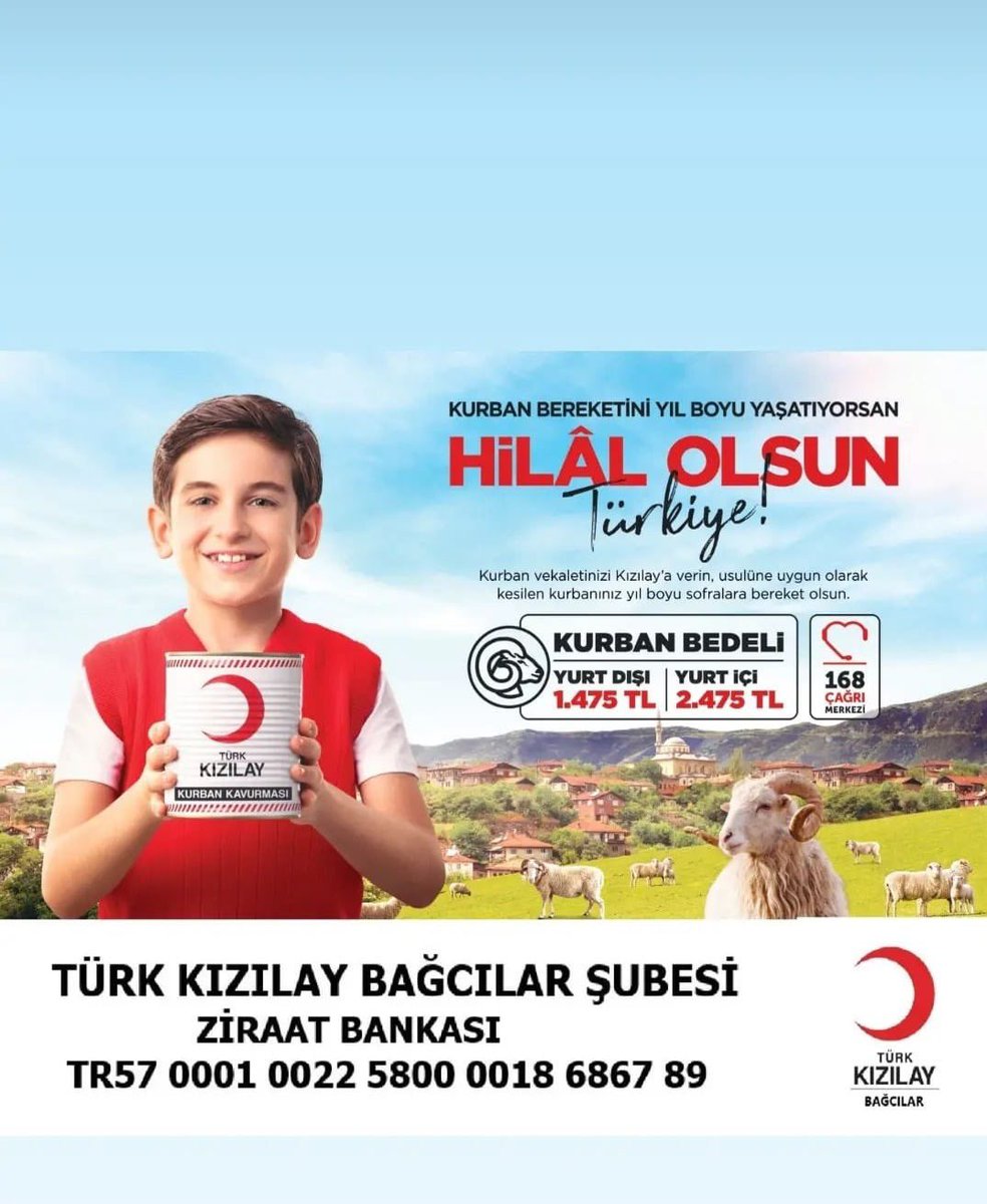 Kurban bereketini yıl boyu yaşatıyorsan 

HİLAL OLSUN TÜRKİYE 

<a href="/drkerem/">Kerem Kınık</a> <a href="/kademeksi/">Kadem EKŞİ</a> <a href="/SerkanKuck/">Serkan KÜÇÜK</a> <a href="/ugurozubek/">Uğur Özübek</a> <a href="/Erdoganali60/">ALİ ERDOĞAN</a> <a href="/abdurrahmankesv/">Abdurrahman Keşvelioğlu</a> <a href="/Kizilaybagcilar/">Türk Kızılay Bağcılar Şubesi</a> <a href="/kzlaykadnbgclar/">Türk Kızılay'ı Kadın - BAĞCILAR</a> <a href="/Kizilay/">Türk Kızılay</a> <a href="/istanbulkizilay/">Türk Kızılay İstanbul</a> @kızı