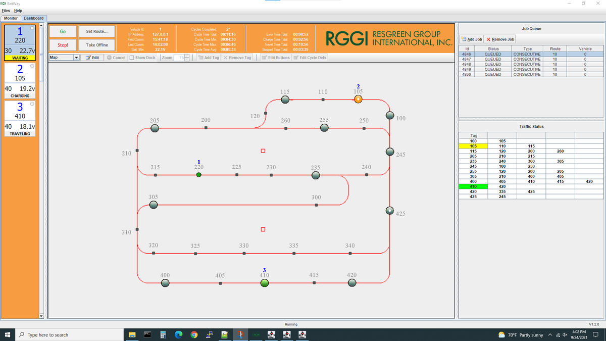 ResGreenGroup's tweet photo. Did you know that a trigger can be set up in BotWay™ so that after PullBuddy™ transports a load to a specific location, a forklift driver can be signaled? $RGGI
https://t.co/Ch1OB8bPeB
#Resgreengroup #BotWay™ #PullBuddy™ https://t.co/gkmDUDz3RT